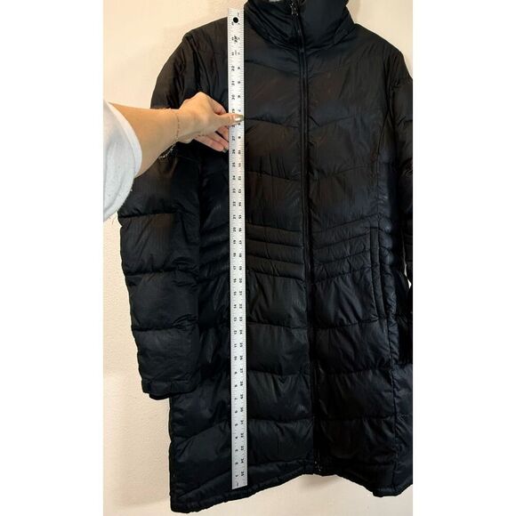 Columbia Black Omni-Heat 650 Down Filled Midi Puffer Jacket Women’s Small - Picture 13 of 16